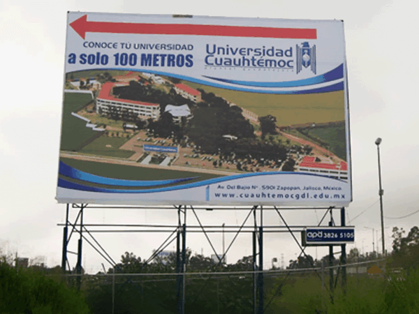 Apa Espectaculares Guadalajara Universidad Cuauhtemoc